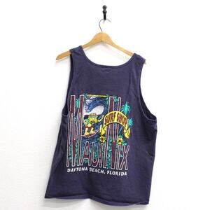 Vintage Maui Nix Surf Shop Daytona Beach Florida Tank T Shirt XL